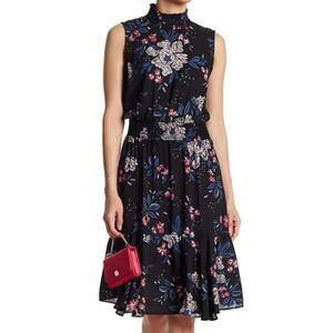 Nanette Lepore Black Floral Dress